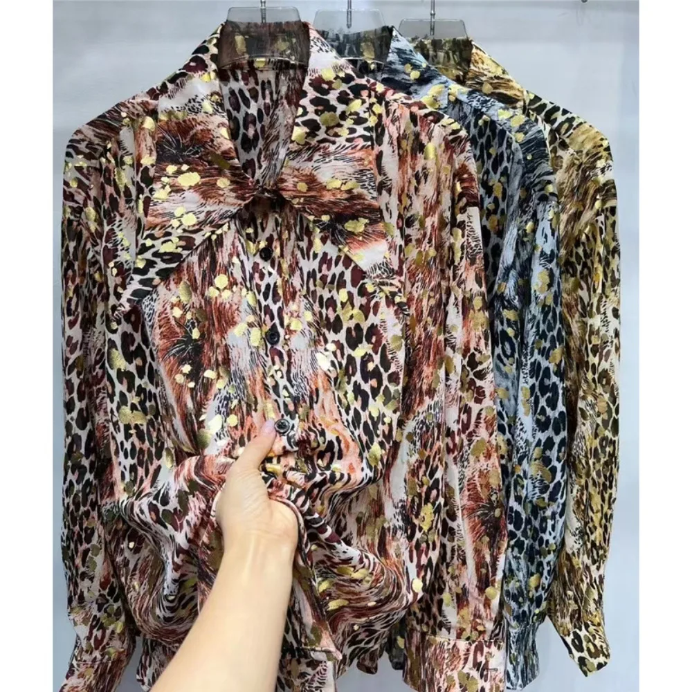 

Весенне-осенняя модная женская приталенная блузка с длинным рукавом, офисная женская рубашка, повседневная полосатая рубашка