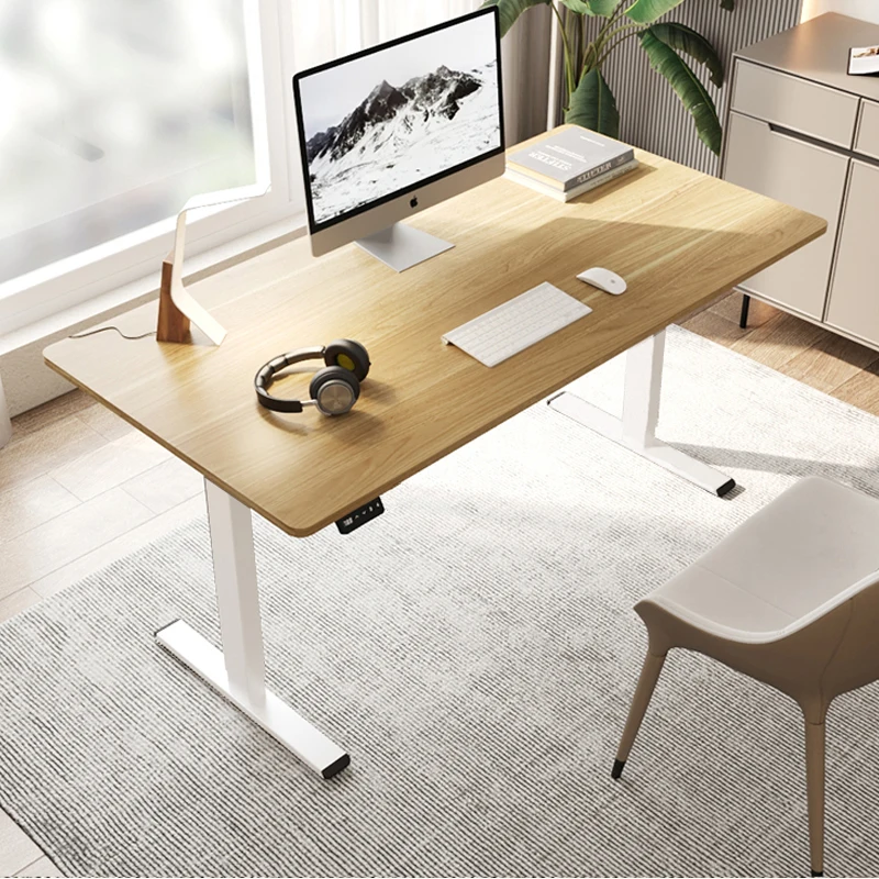 Electric Computer Table Vertical Desk Workstation, Lifting and Lowering Function, Computer Desk Sitting Work Office Worker, Suitable for Home Study, Children's Study Table V-Shaped Table Matching Table Corner and 1200/1400/1600mm