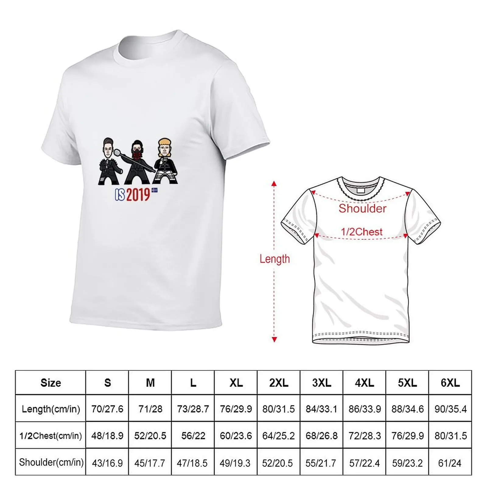 Iceland 2019 T-Shirt oversized vintage t shirts for men graphic