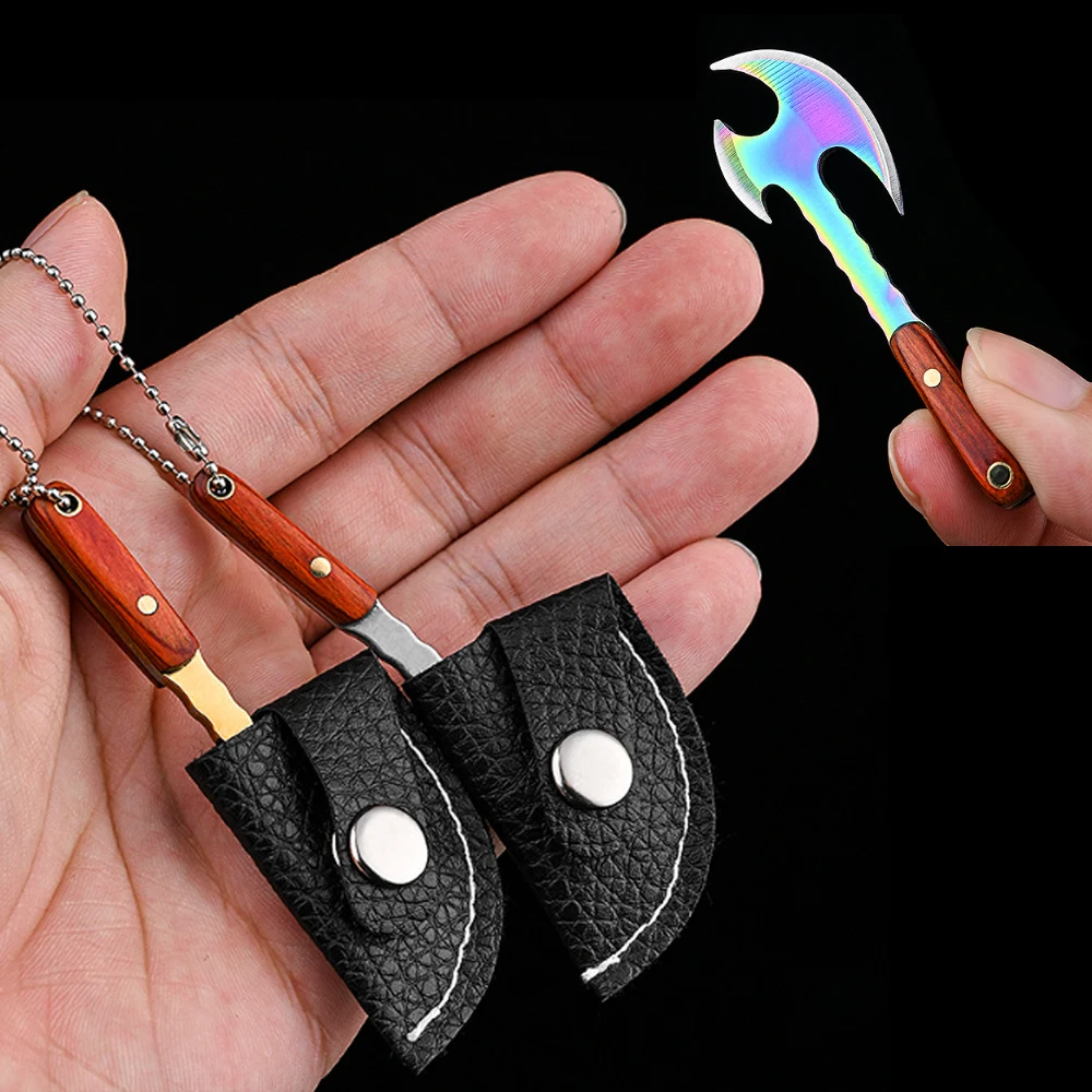 Mini Axe Knife Demolition Express Knife EDC Small Knife Blade Precious Embroidery Knife Small Vegetable Knife Portable Unpacking