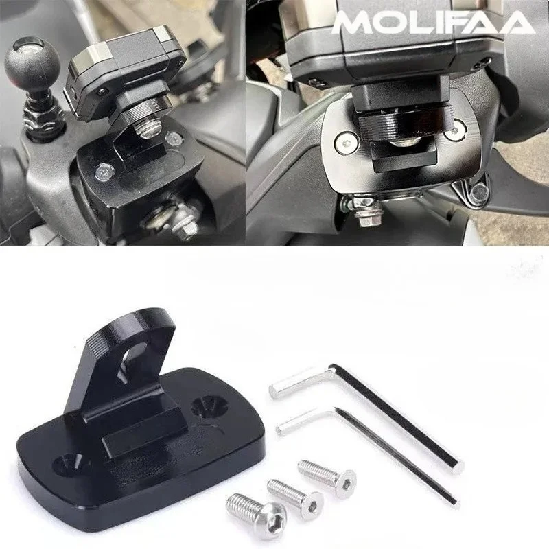 

Motorcycle CNC Tire Pressure Monitor Fixed Base Extension Adapter Bracket For Yamaha XMAX 300 250 125 400 V1 V2 Brake Pump Cover