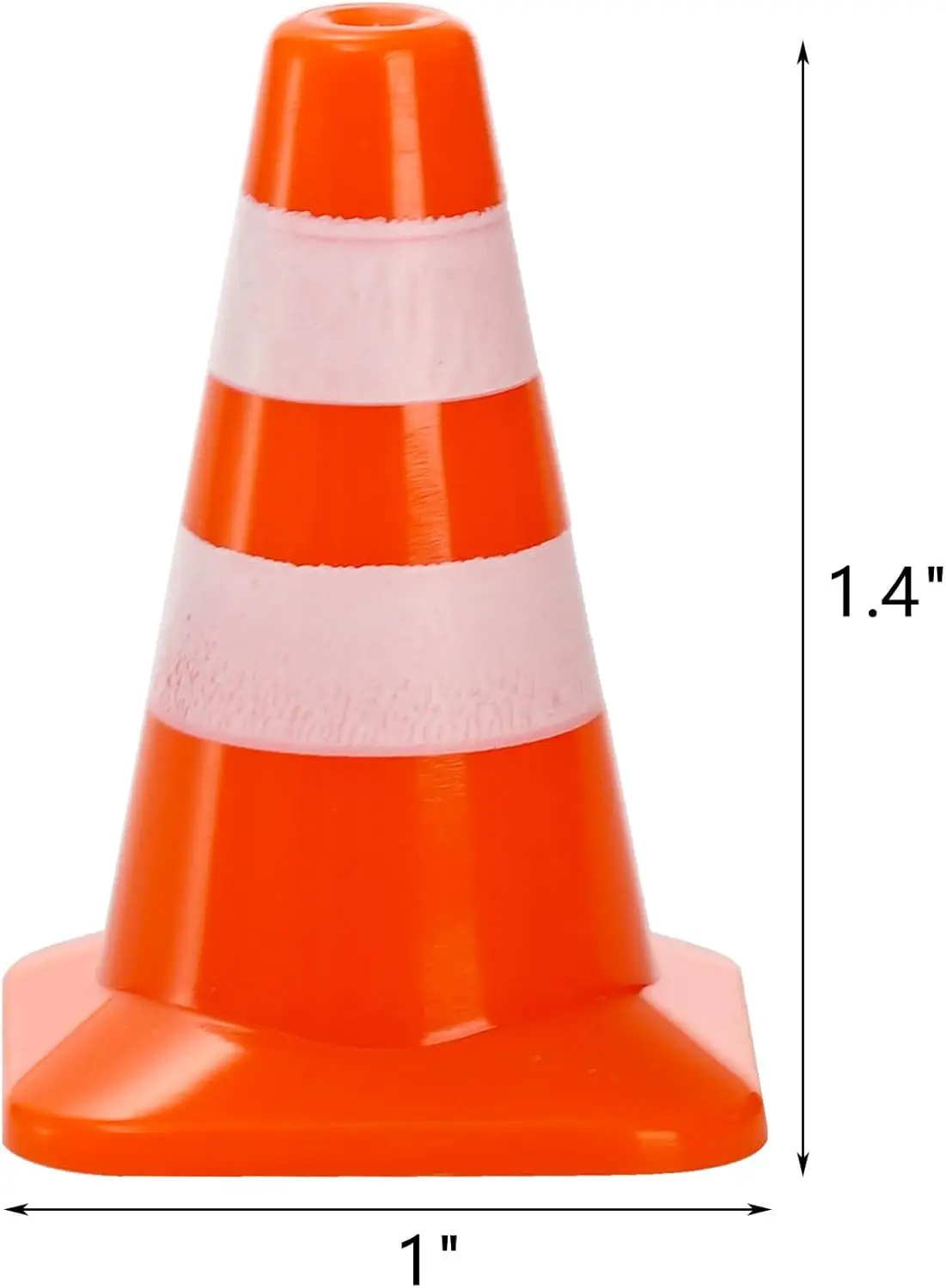 20 Pcs Mini Plastic Traffic Cones 1.4 inch Training Roadblock Cones Traffic Signs Mini Road Safety Cones for Micro Landscape