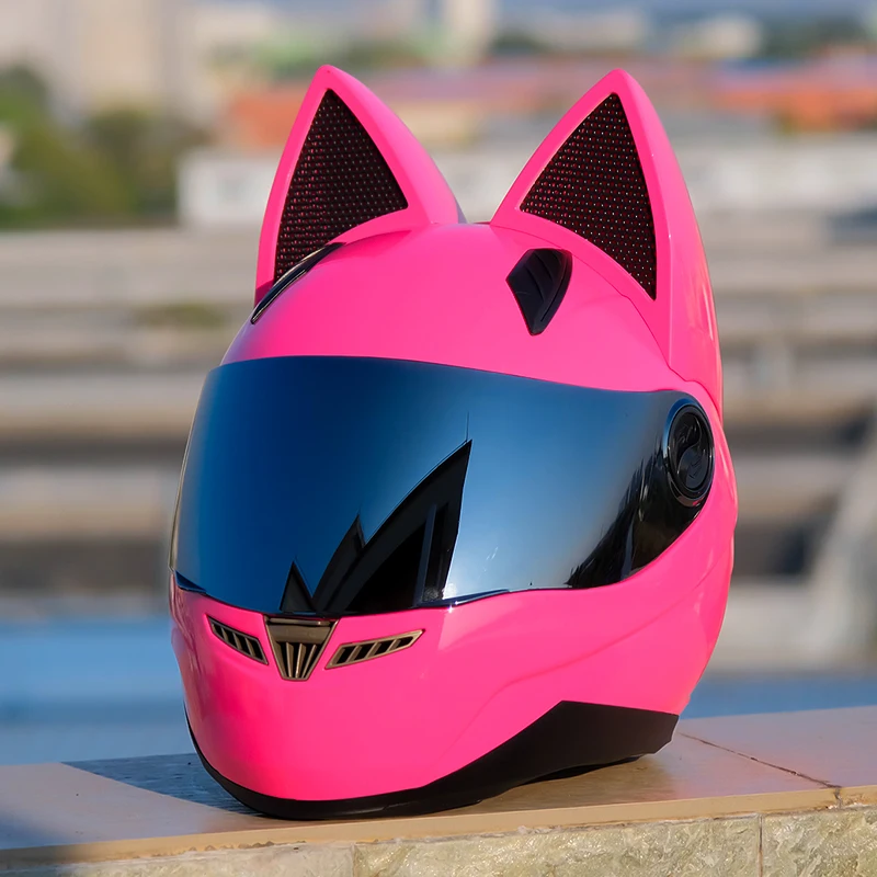 

ECE Approved Full Face Safety Motocross Men Helmet Capacete Original NITRINOS Pink Cat Helmet Women Motorcycle Helmet