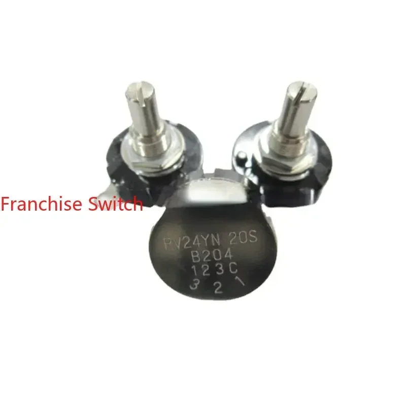 

10 шт. потенциометров RV24YN B1K B5K B10K с углеродной пленкой, круглый вал 20 мм