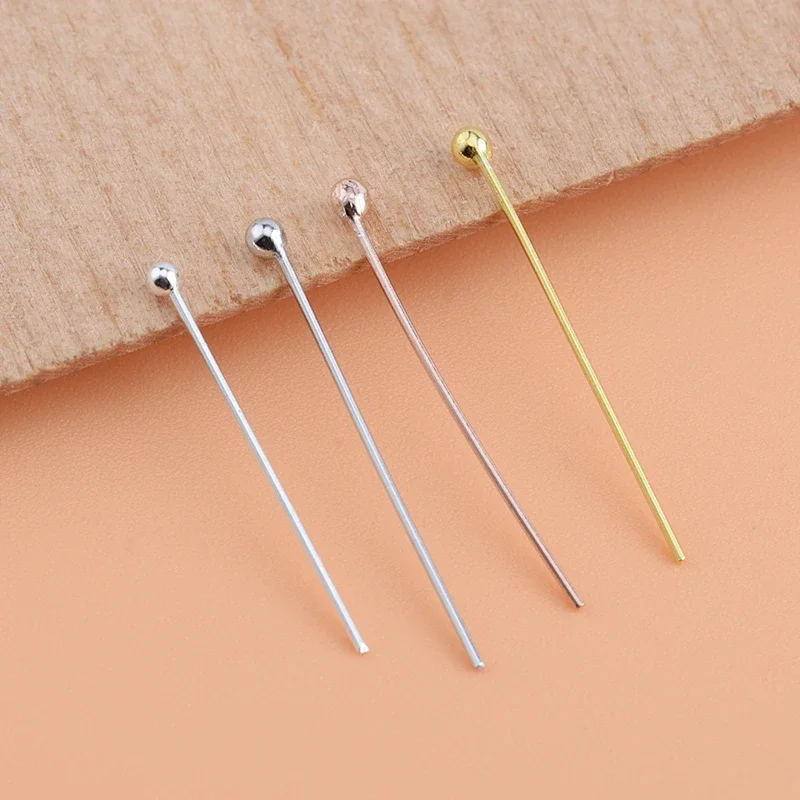 10 sztuk 925 Sterling Silver Ball Pointer Handmade DIY Making Materiały Akcesoria jubilerskie