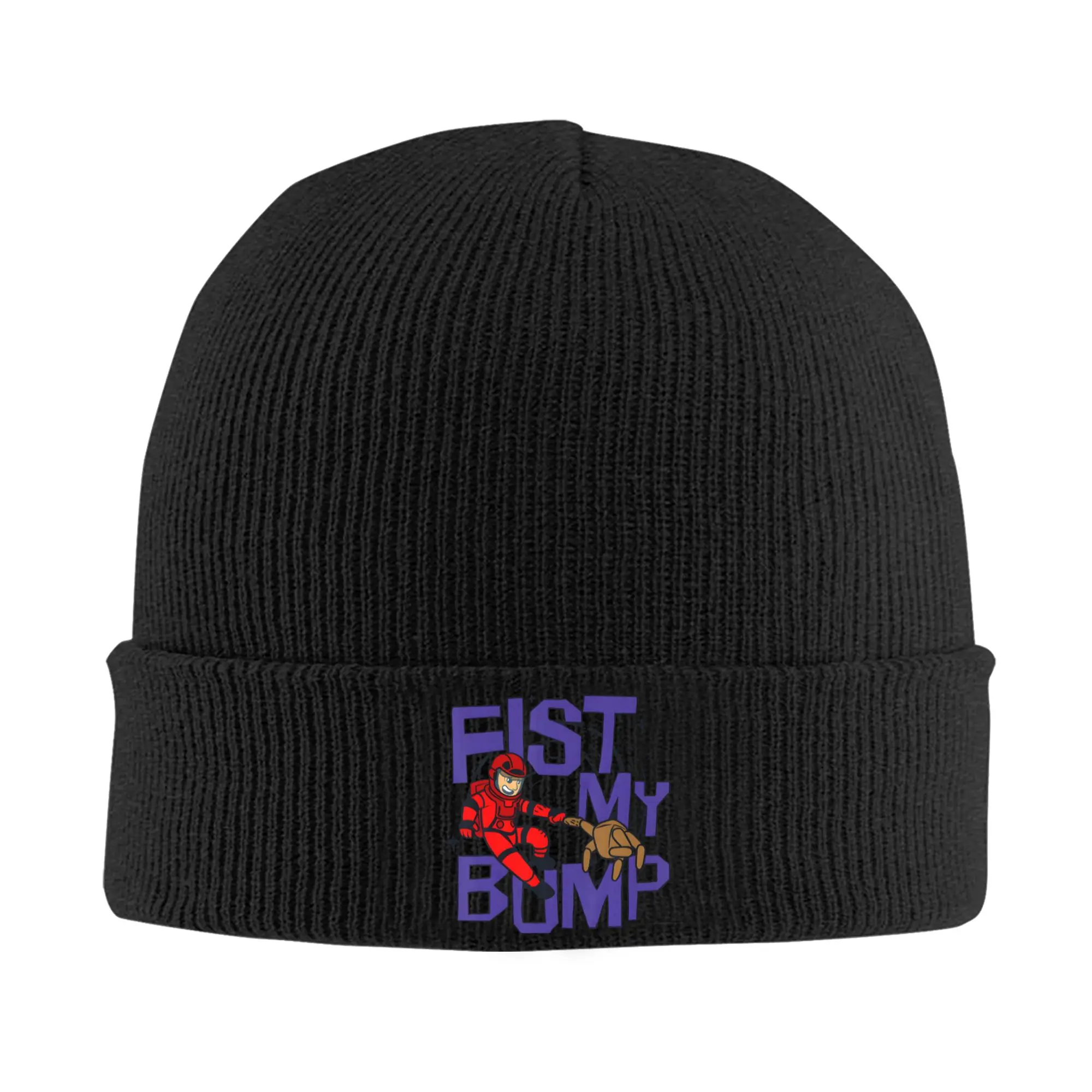 Project Hail Mary Fist My Bump Knitted Caps Women's Men's Skullies Beanies Autumn Winter Hats Acrylic  Warm Melon Cap