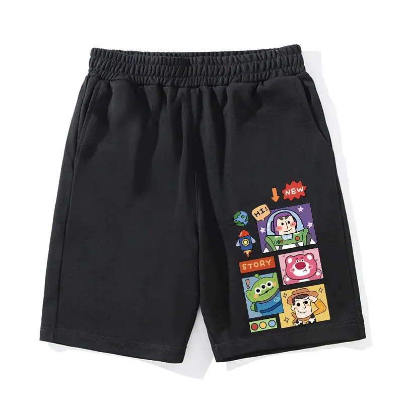 

Новинка 2025, шорты «История игрушек», мужские летние свободные брюки «Базз Лайтер Вуди», мужские многофункциональные летние брюки с пятью точками