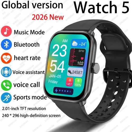 Nuevo reloj BOXUXING 5 versión Global hombres mujeres HD AMOLED pantalla ritmo cardíaco Bluetooth llamada GPS pista impermeable deportes reloj inteligente