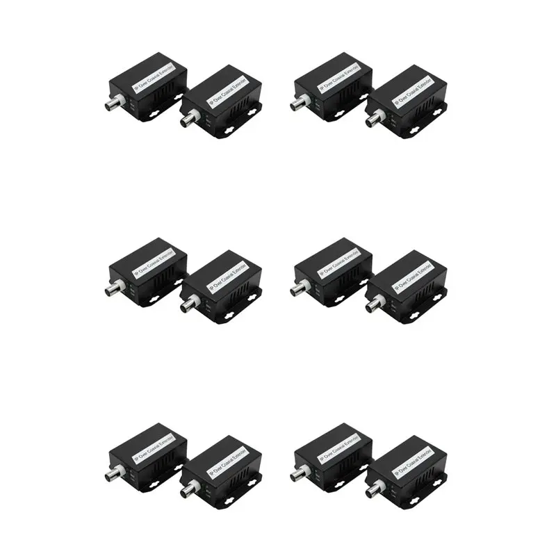 

【PRICE-DROP!】6X IP Network To Coaxial Extender Transfer From Net Cable Transmission To Coax Line 500M Ethernet Converter For CCT