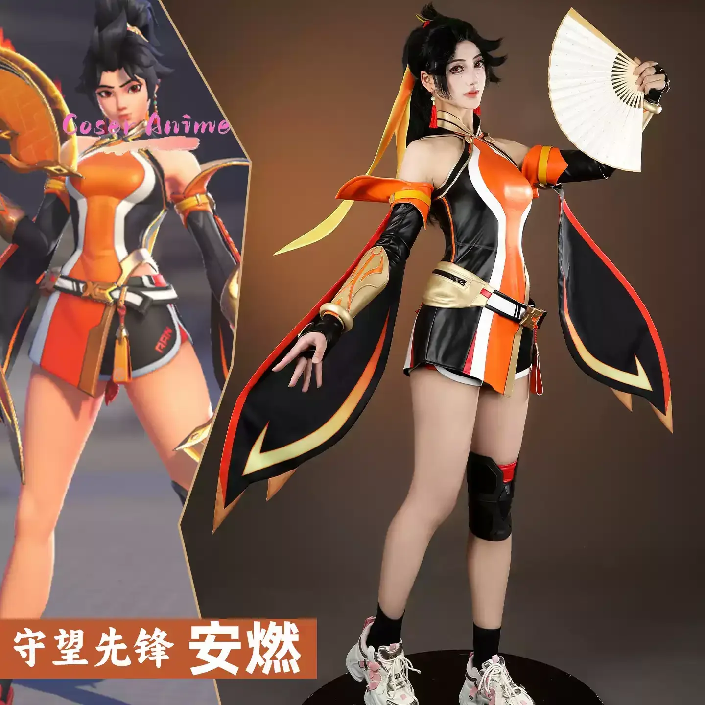 

Game Overwatch Anran Cosplay Costume Uniform Halloween Carnival Party Christmas Play Role Clothes Clothing