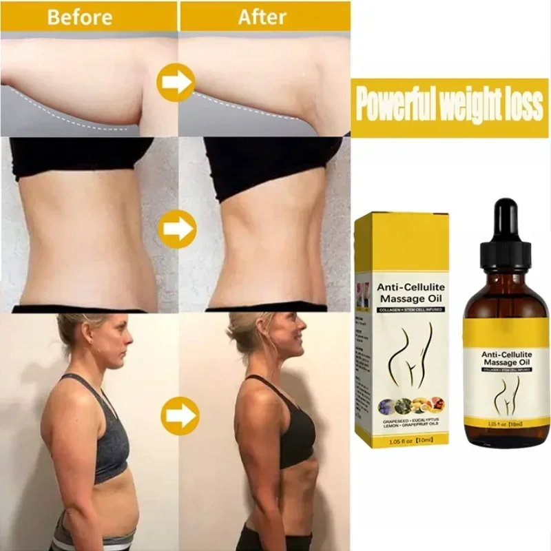 Collagen Lifting Body Oil Belly Fat Burner Thin Leg Firming Breast Buttock Anti Cellulite Dissolve Fat  Oil