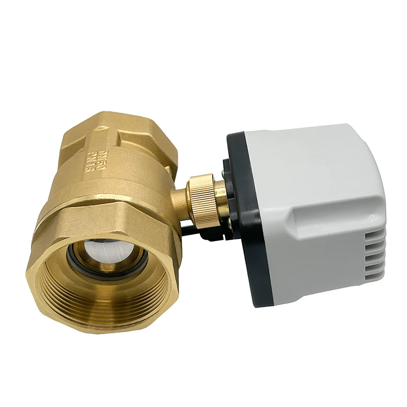 1/2\'\' 3/4\'\' 1\'\' 1-1/4\'\' 2 Inch IP65 Waterproof Motorized Ball Valve 2 Way Brass Electric Ball Valve Big Torque Metal Motor