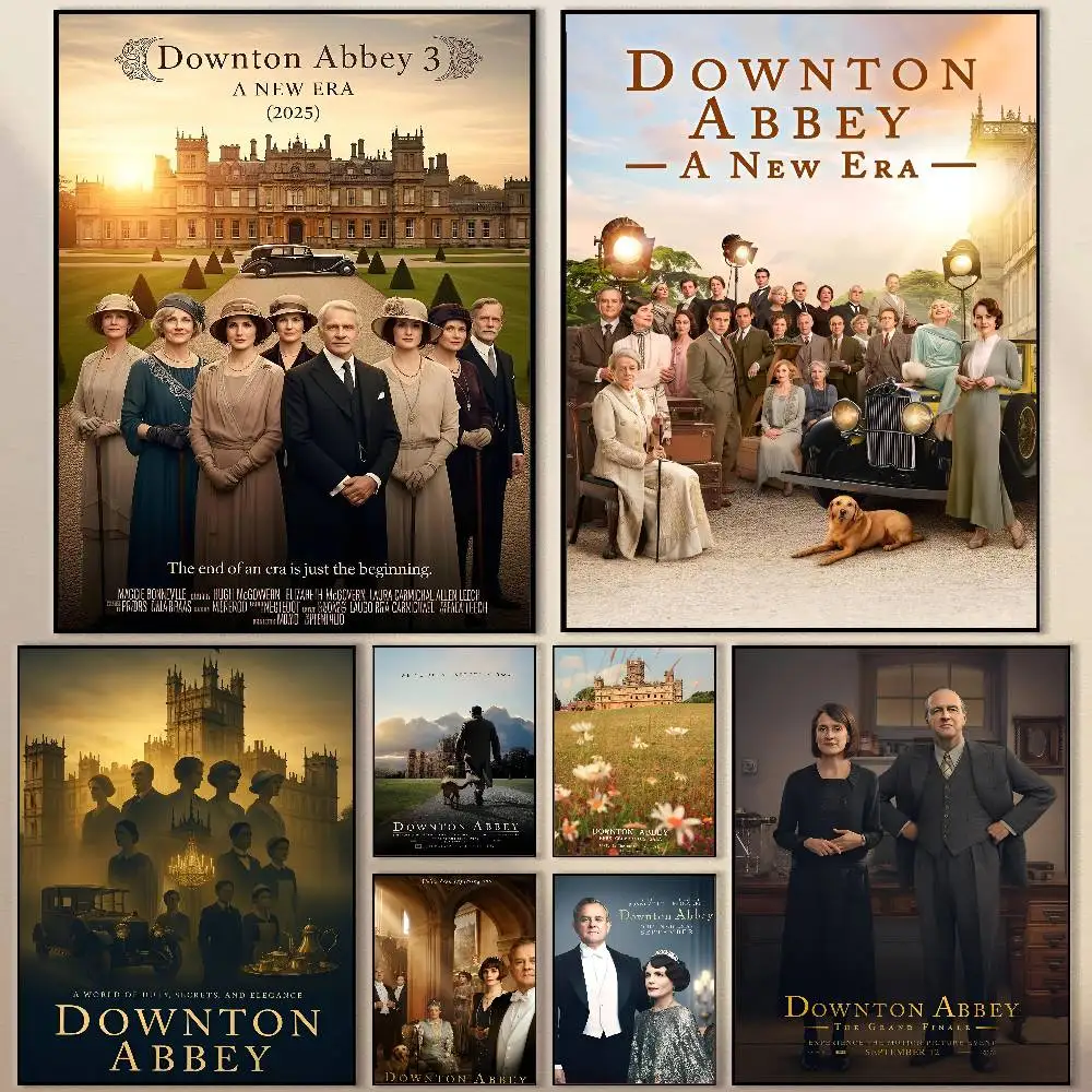 Affiche De Drame Downton Abbey Poster Modern Waterproof HD Wall Art Decal Self-Adhesive Aesthetic Decor For Home Living Room Bed