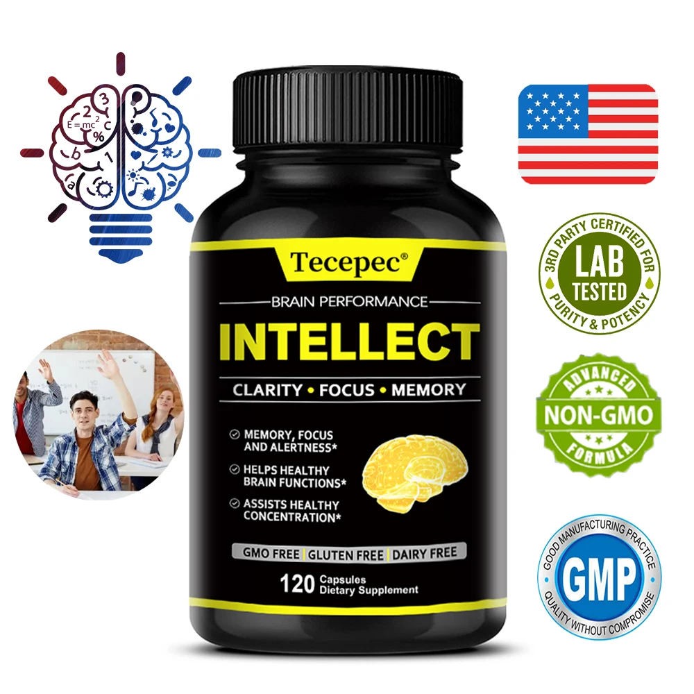 

Добавка для мозга с мультивитаминным, кальцием, для поддержки мозга — память, четкость, фокус, энергия для мужчин и женщин