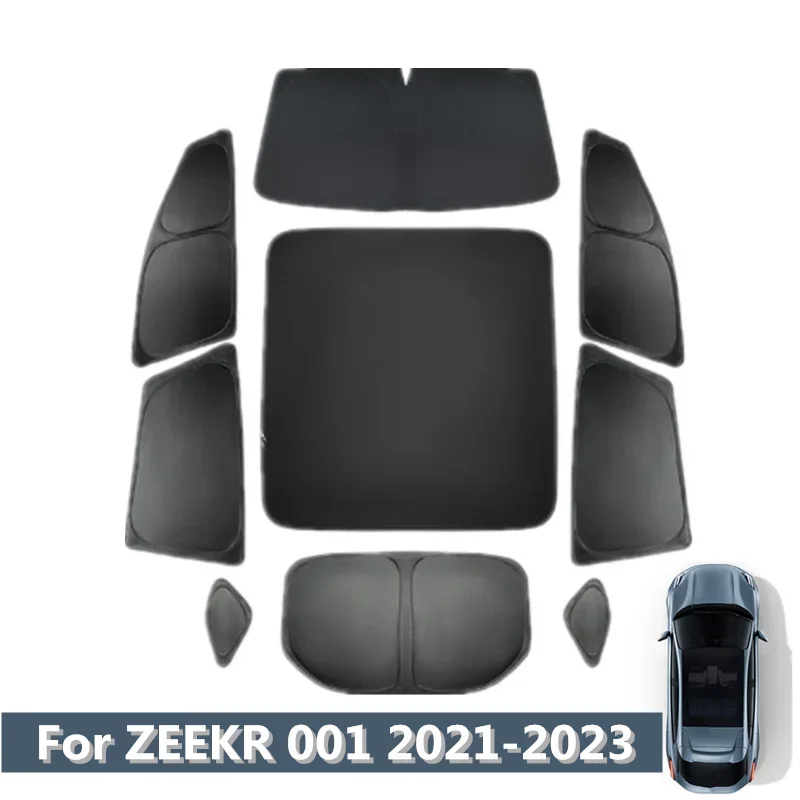 

For ZEEKR 001 2021 2022 2023 Sunshade Side Windshield Window Privacy Curtains Front Rear Sunscreen Heat Insulation Sunshield