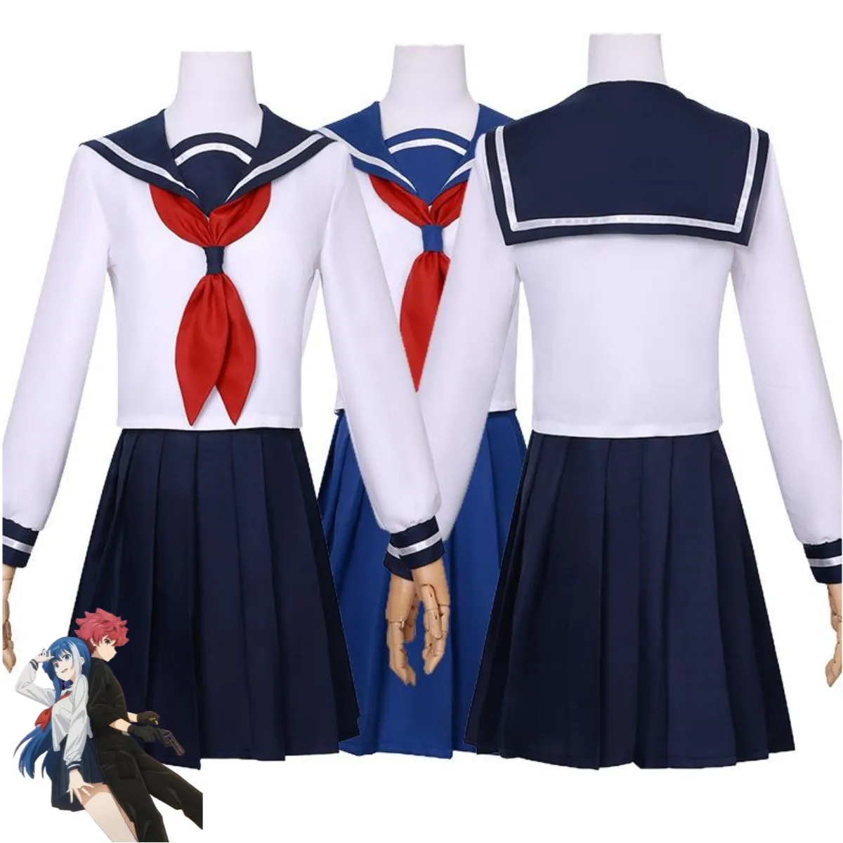 Disfraz de Anime Mission:Yozakura Family Yozakura Mutsumi, uniforme escolar japonés JK, falda, peluca, traje de Navidad encantador para mujer