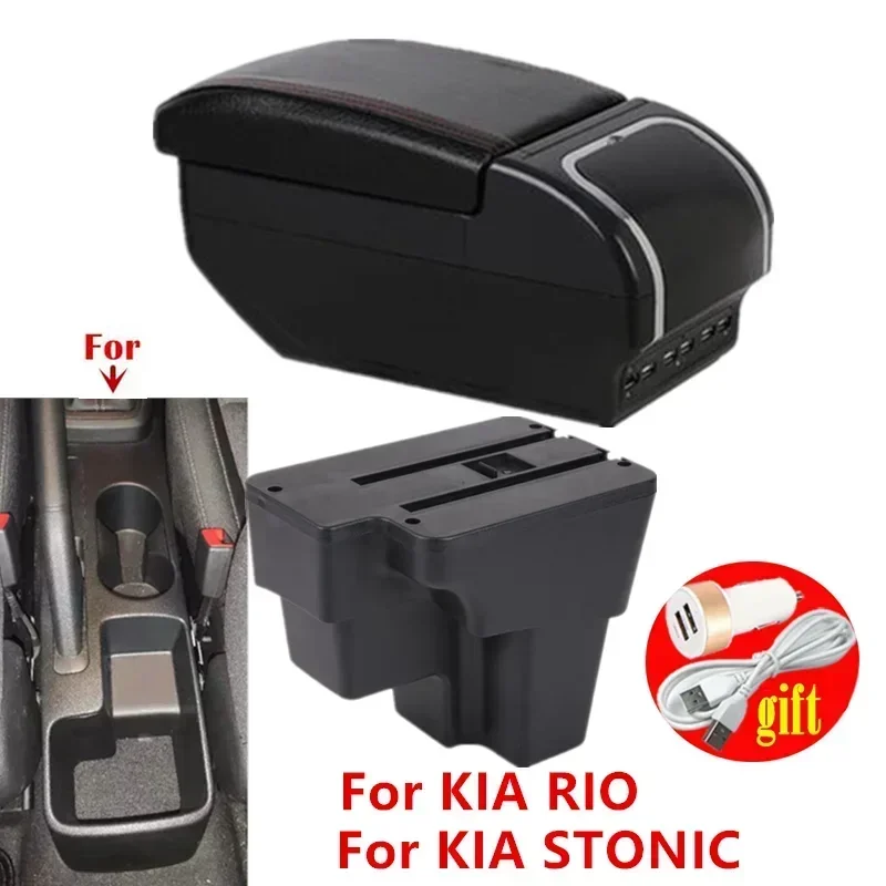 

Central armrest box For KIA RIO Armrest Box For KIA STONIC KIA Rio lx Cerato Car Armrest Retrofit part Storage Box America