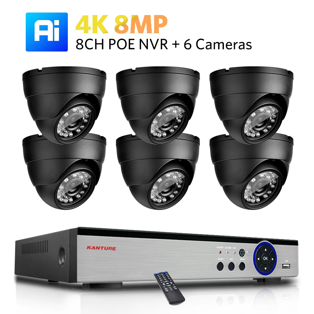 Variant: 8CH NVR x 6PCS 4K