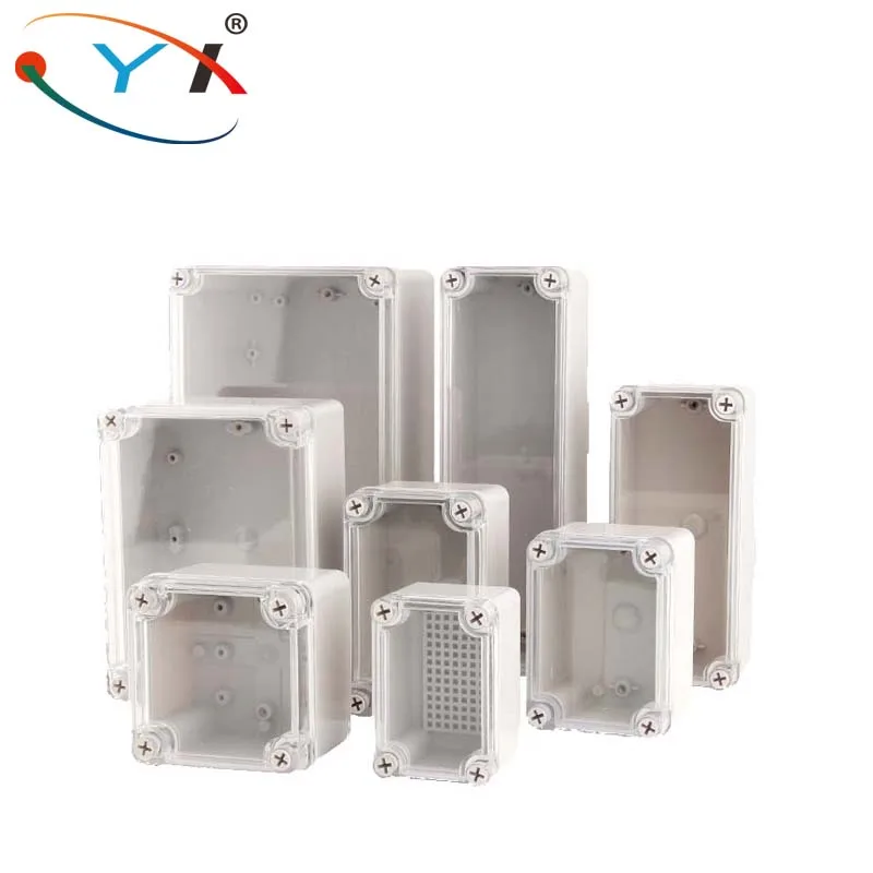 Transparent Cover Waterproof ABS Plastic Junction box Enclosure Electronic water tank meter box Power distribution box IP67