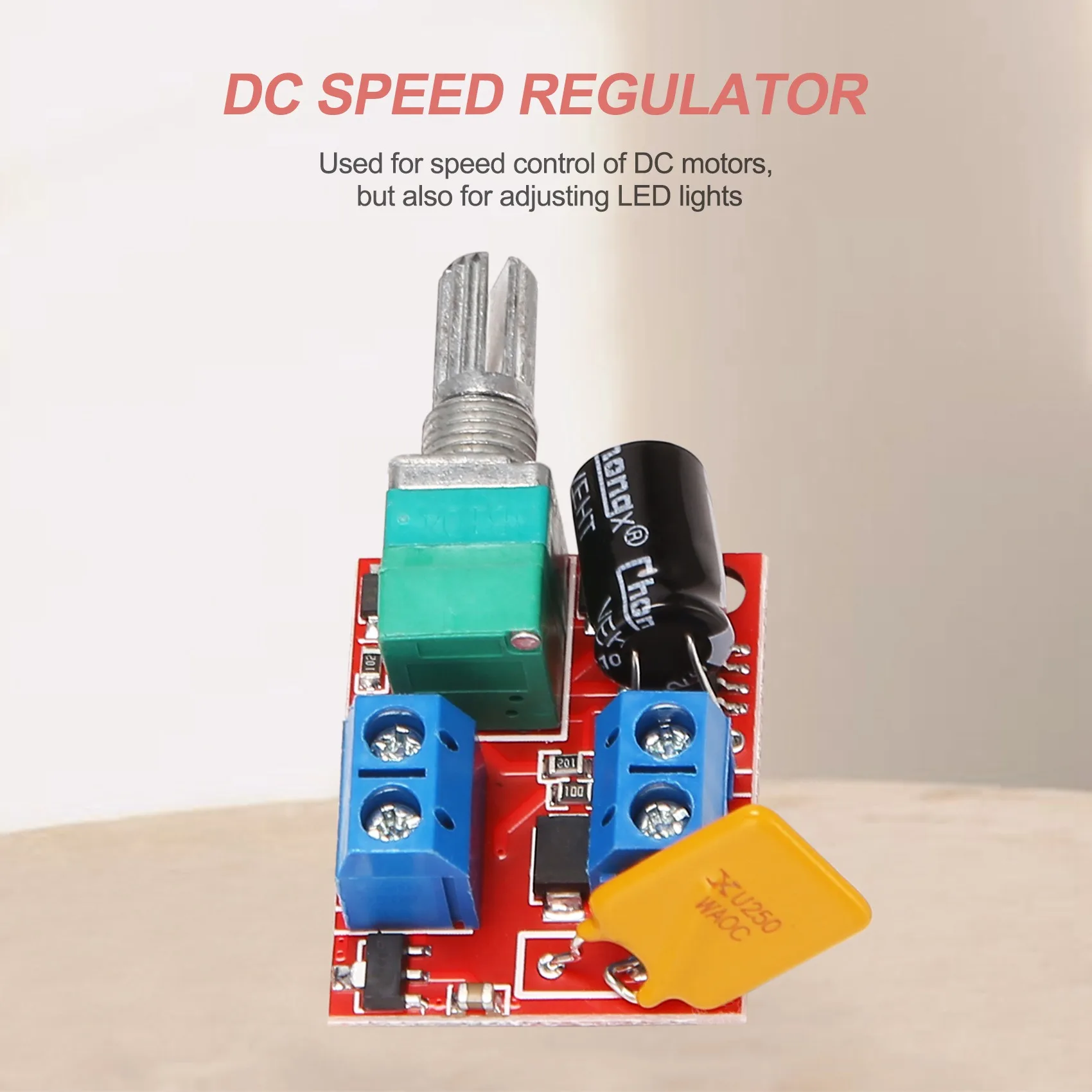 ABZV-Mini DC Motor PWM Speed Controller 3V 6V 12V 24V 35VDC 90W 5a DC Motor Speed Control Switch LED Dimmer