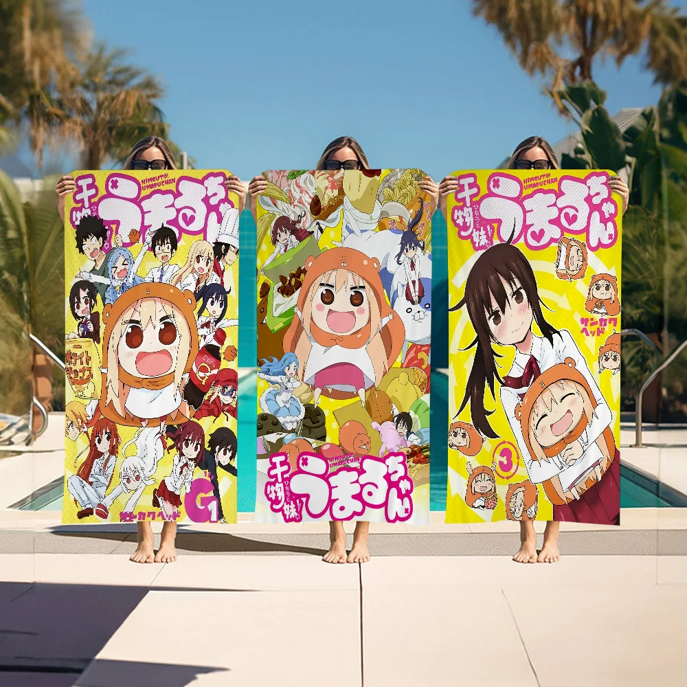 

Himouto Umaru-chan Anime Beach Swimming Towel Soft Absorbent Washcloth Children's Gifts For Kids Travel Camping Gym