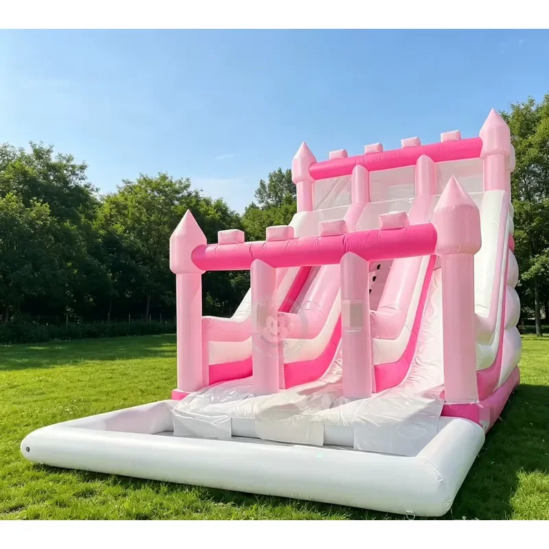 Kids Inflatable Party Slide 30ft Inflatable Water Slide