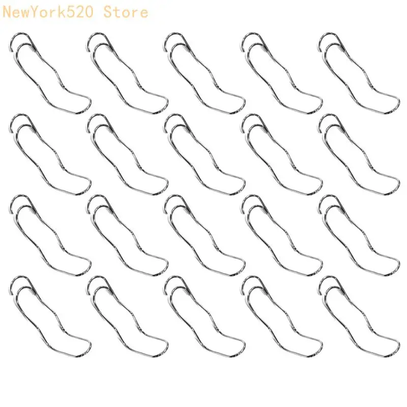 20Pcs Stainless Steel Garden Clamps Regulable Tension for Greenhouse Frames and Agricultural Crop Support Systems N84C