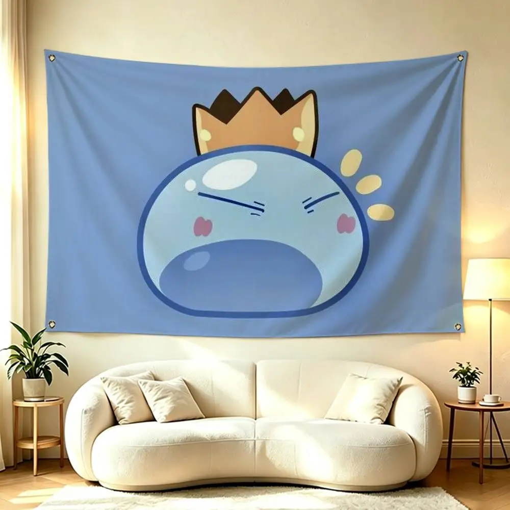 That Time I Got Reincarnated As A Slime Flags for Bedrooms Home Decor Items Outdoor Decors Garage Decoration Flaga