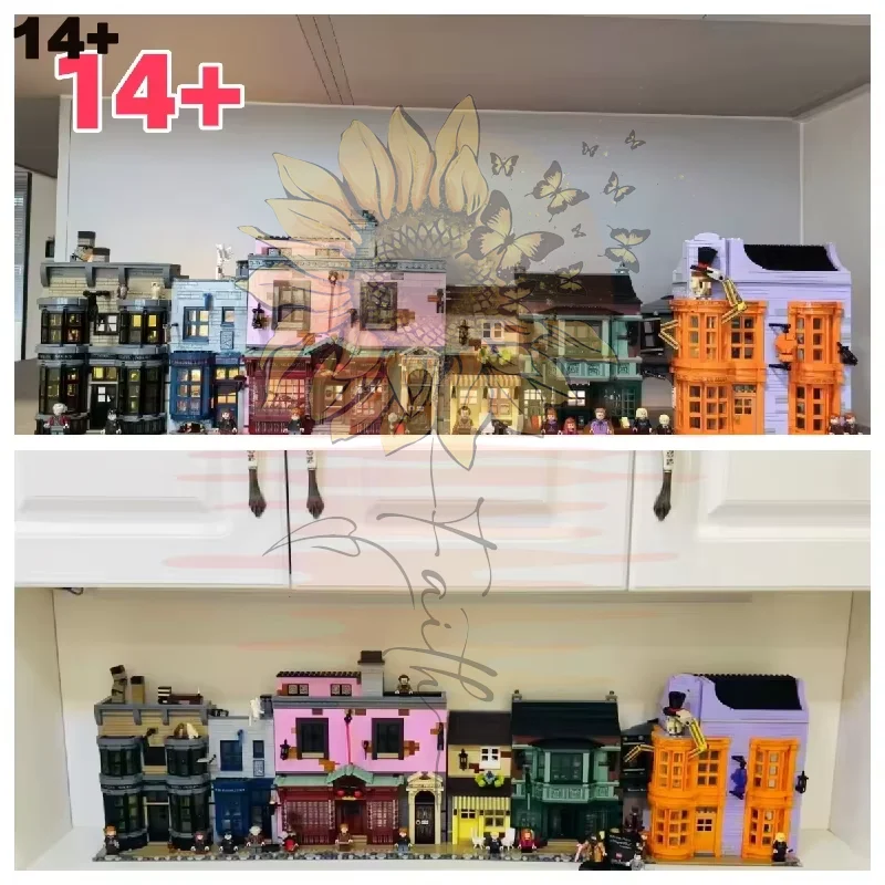 Super popular 5544pcs Diagonal Lane Building Adjacent Alley Street View Model The Of Home Decor Christmas Gifts