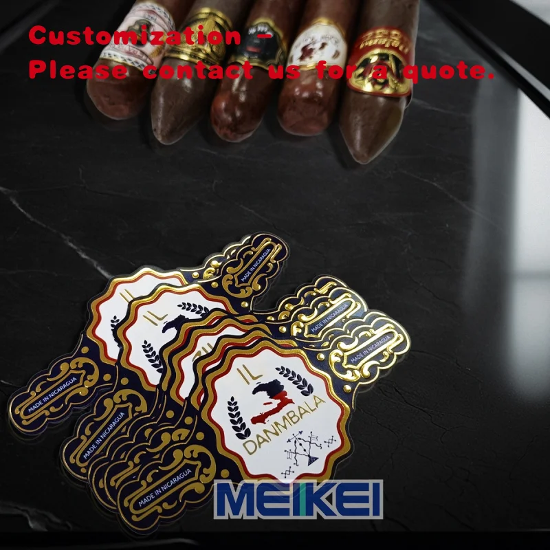 

на заказ. Текстурные ленты для сигар по индивидуальному заказу. Ваш дизайн. Этикетки для сигар из фольги без клея.