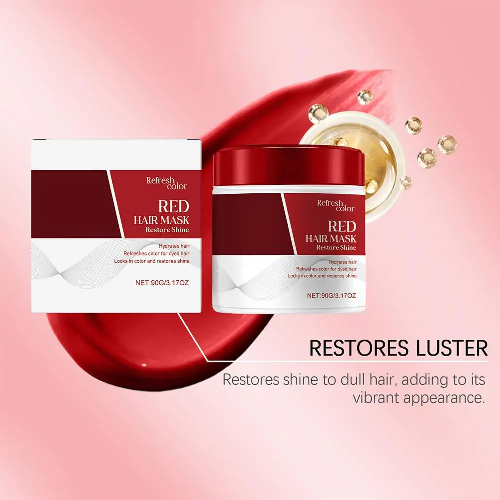 90 جرام يغذي بعمق يصلح قناع الشعر منعش غير دهني بلسم الشعر الناعم يعزز قناع الشعر اللامع #2