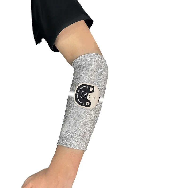 

Customizable color EMS therapy elbow pad with built-in controller for massage with multiple adjustable gears.Essential for gifts