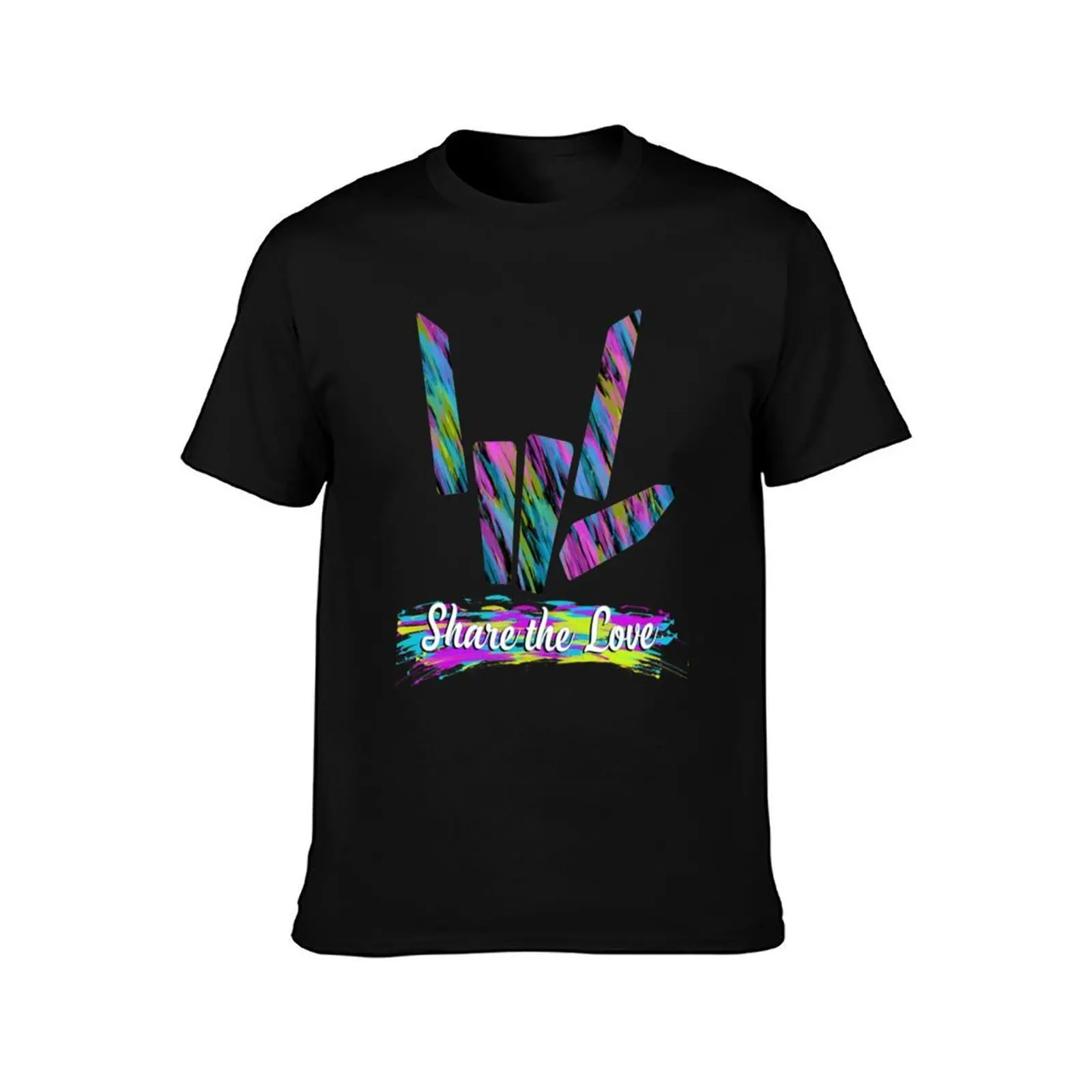 SHARE THE LOVE T-Shirt Outdoor Sports Short Sleeve Top T-Shirt