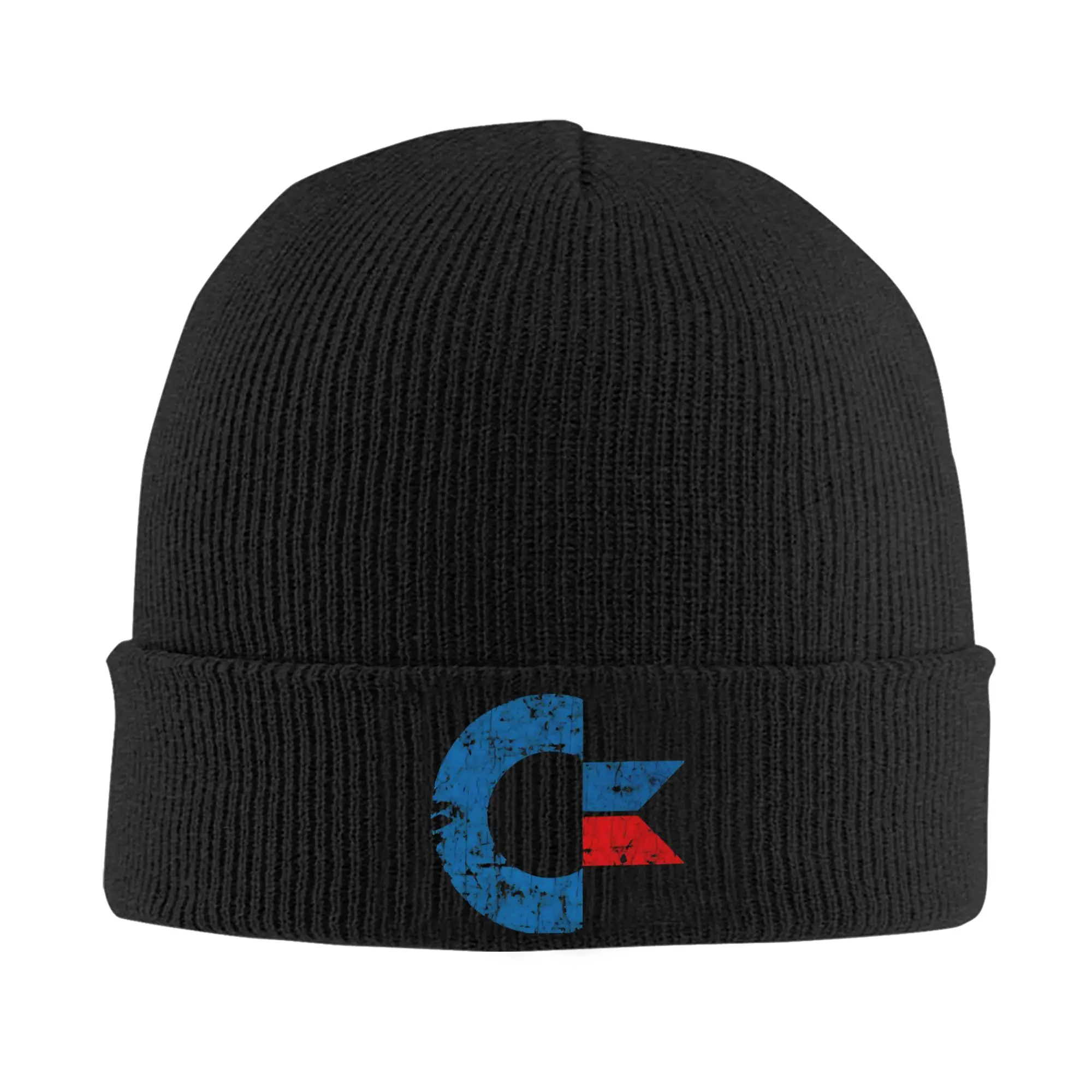 Commodore C - Vintage  Beanie Hats  Bonnet Hats Men Women Hip Hop Kpop Knitted Hat Autumn Graphic Warm Soft Caps