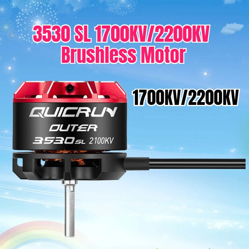 

HobbyWing QuicRun Outer 3530 SL 1700KV/2200KV Бесщеточный двигатель для 1/10 1/12 RC пульт дистанционного управления с крышкой автомобиля