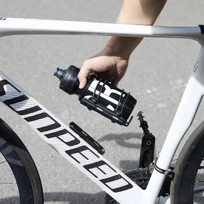 Magnetic Bike Water Bottle Cage, Quick Release Cycling Holder  Anti-Shake Lightweight Road MTB Gravel Bike Accessory