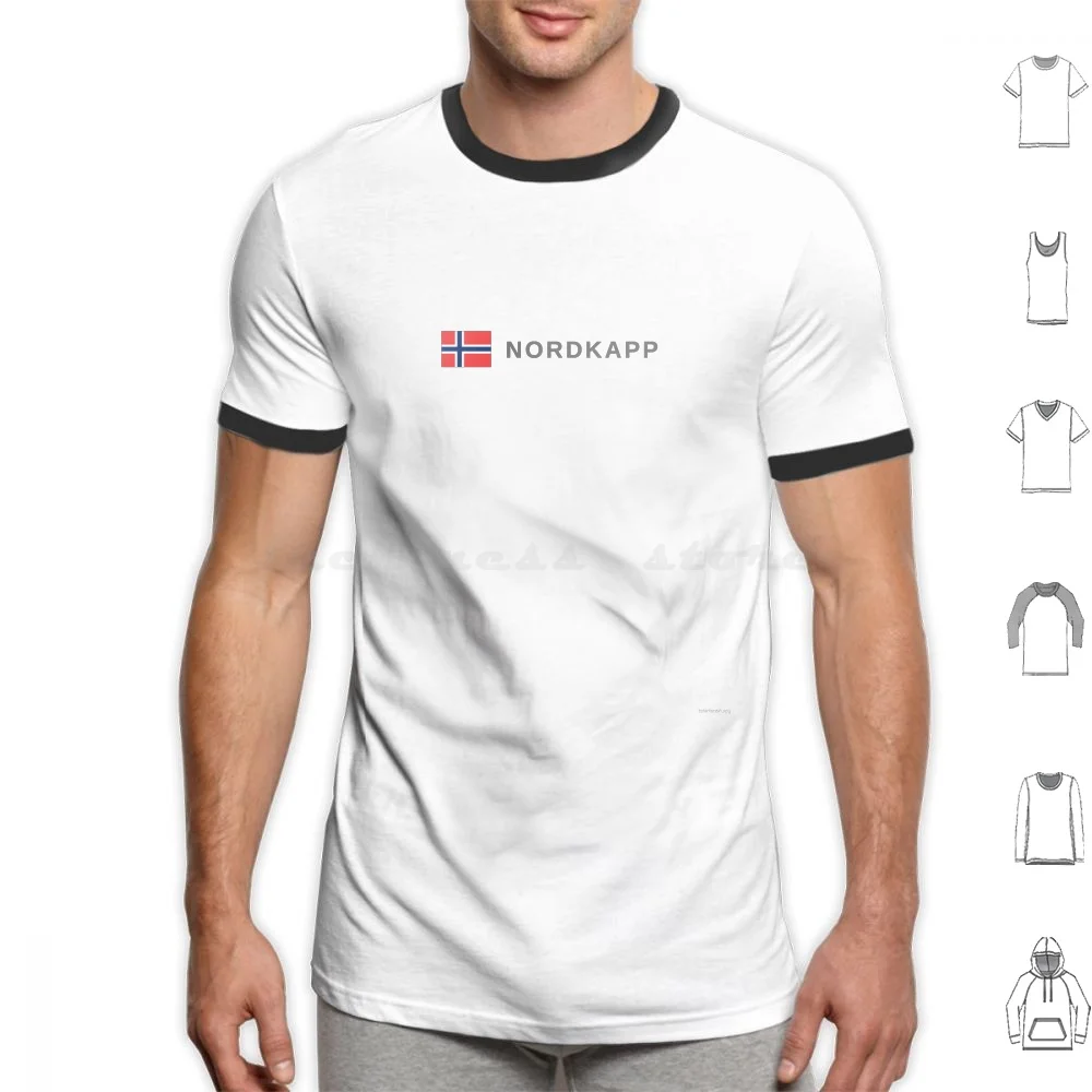 Nordkapp | Northcape Norway T Shirt Cotton Men Women Diy Print Norway Norwegian Nordic Nordics Scandinavia Polar Arctic Oslo