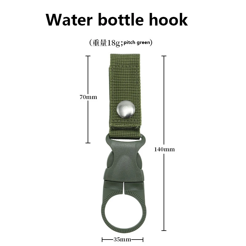 1PCS Webbing Buckle Hook Outdoor Water Bottle Holder Camping Security Escape Supplies Nylon Buckle Climbing Hanging Clip