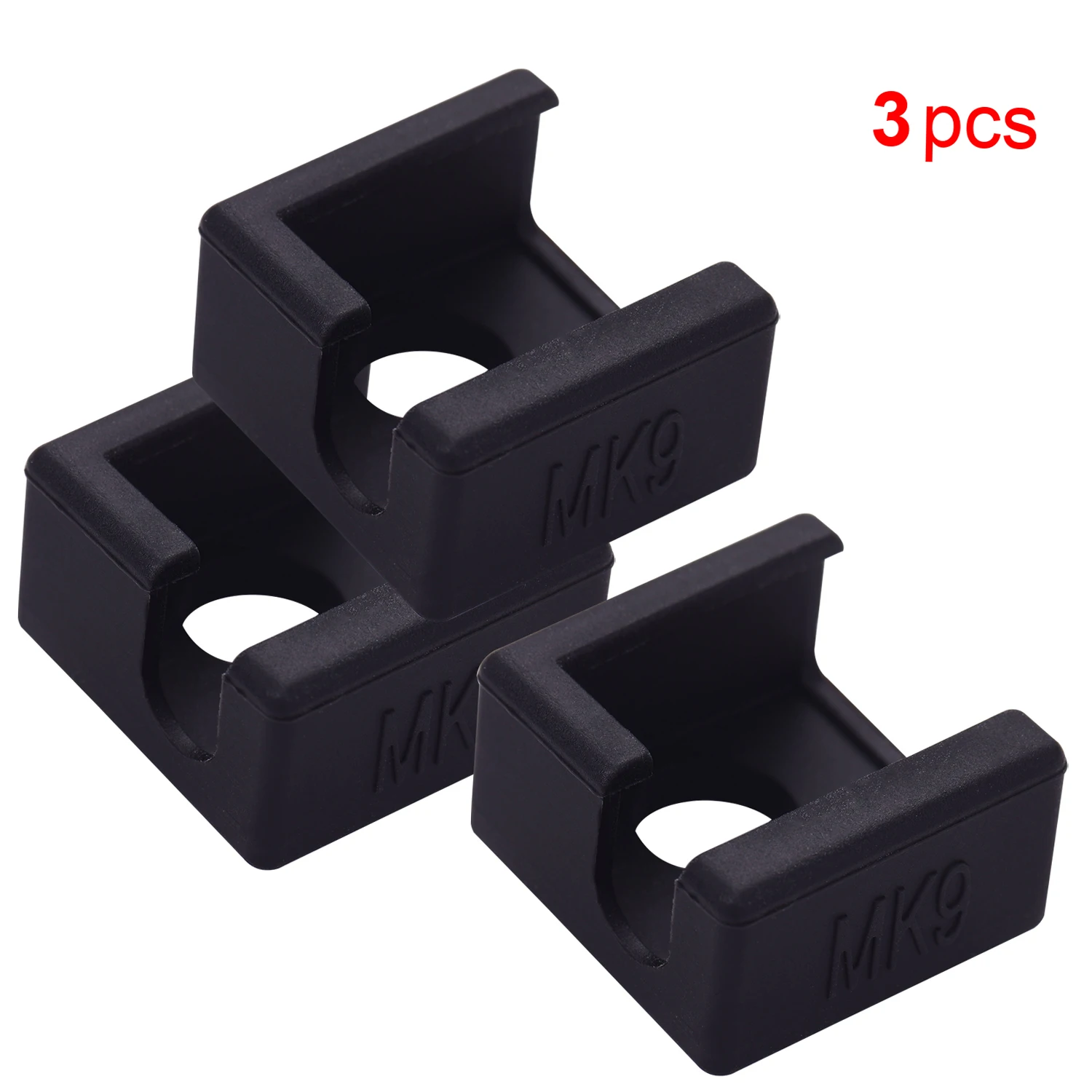 3pcs MK9 Hotend Silicone Sock Heater Block Protective Silicone Cover Case Compatible with Creality Ender 3 Ender 3 Pro Ender