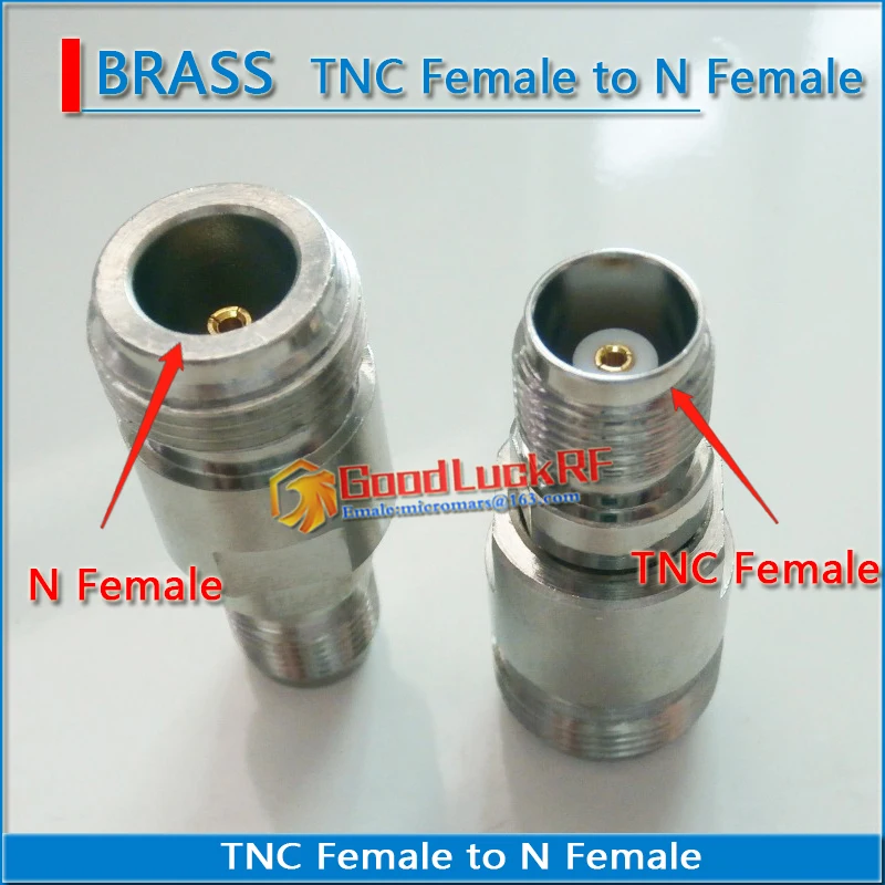 L12 TNC To L16 N Connector Coax Socket TNC Female to N Female Plug TNC - N Nickel Plated Straight Coaxial RF Adapters 50ohm