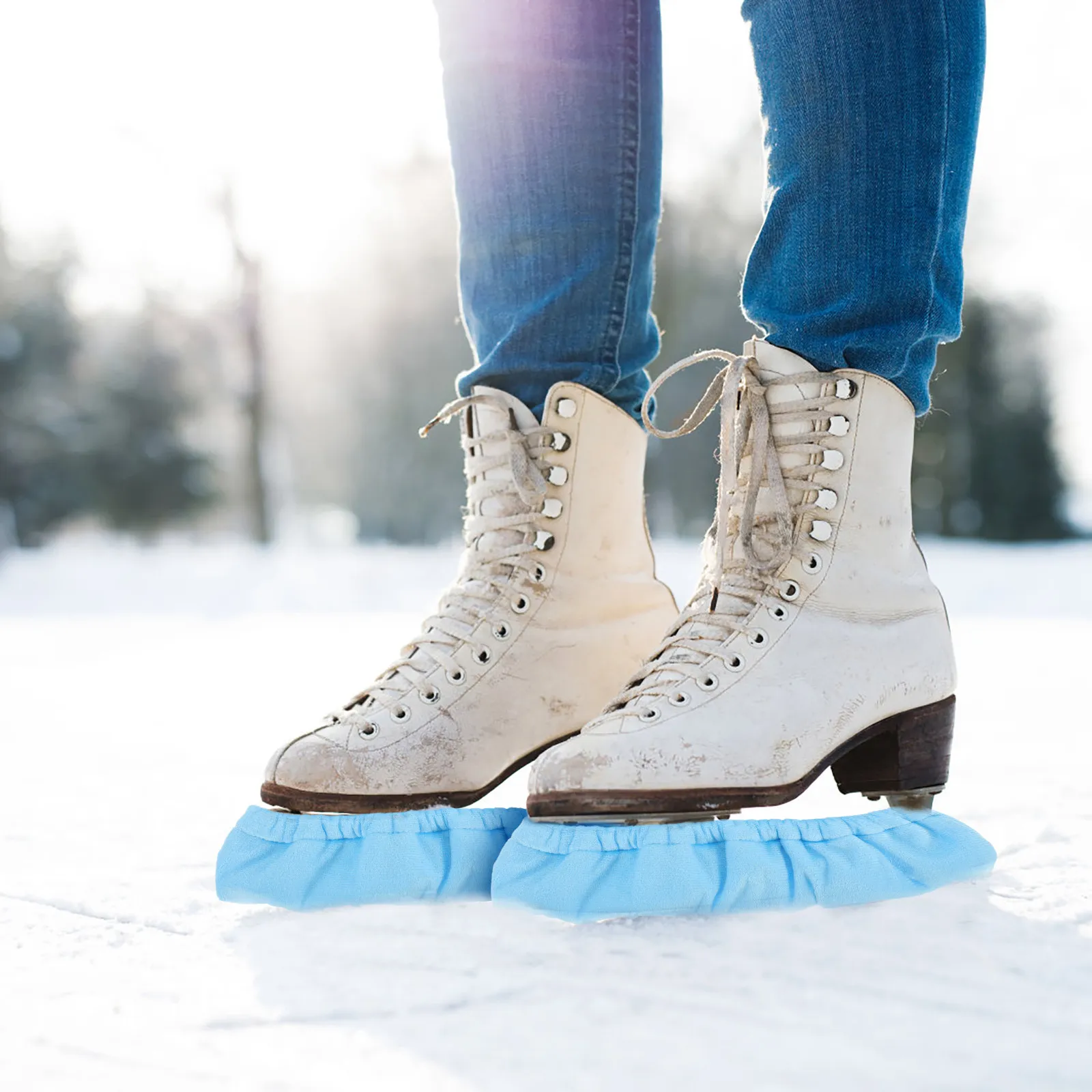 

1Pair Skate Blades Protectors Hard Shell Design for Ice Hockey Figure Skating Convenient Portable Skating Shoes Covers Wear