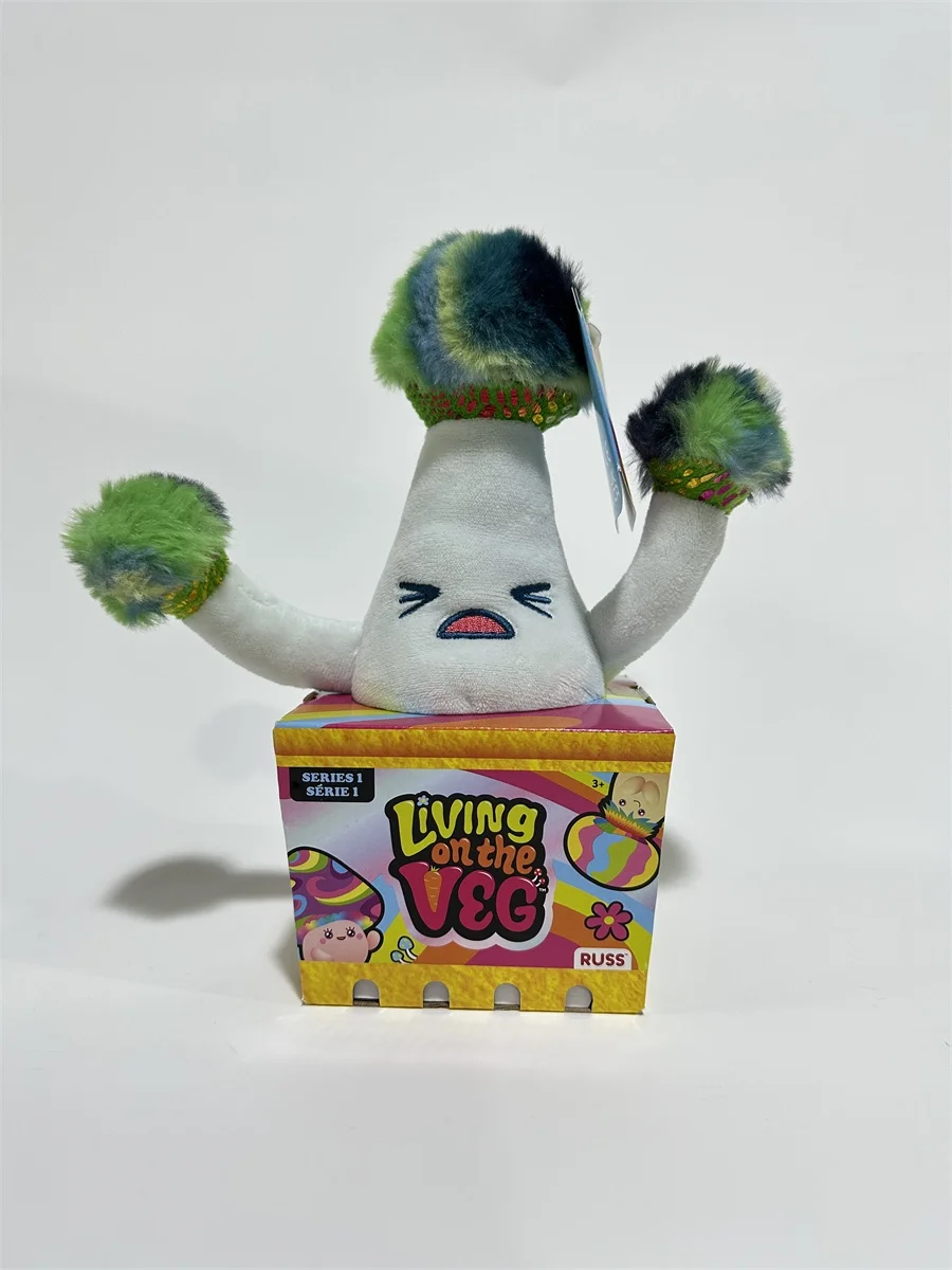 16cm Bumbumz Cartoon Mushroom Plush Toy, Early Education Stuffed Vegetable, Soft Hugging Pillow for Kids, Machine Washable