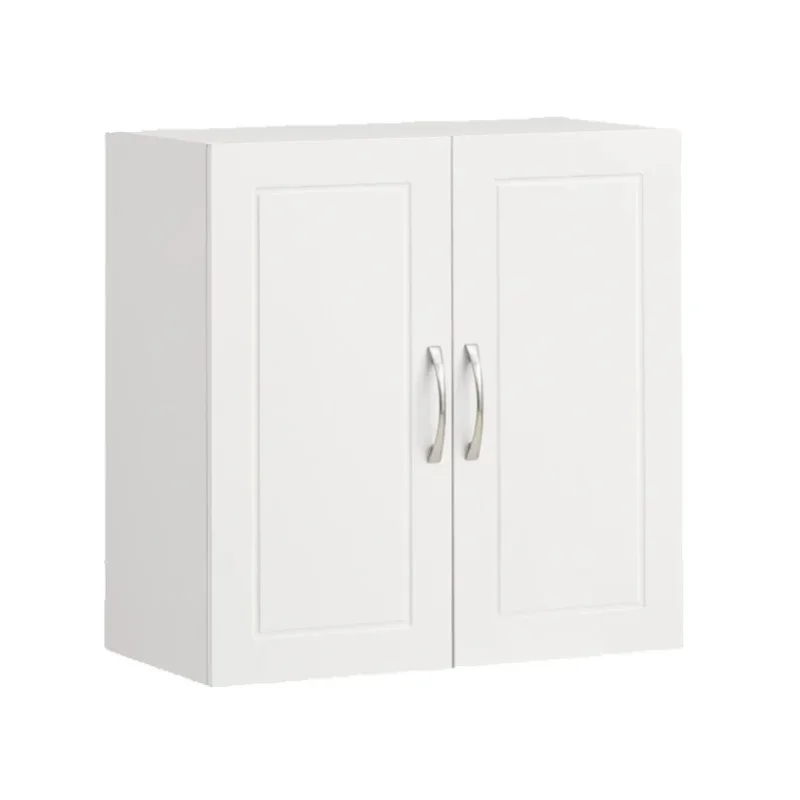 SoBuy FRG231-W Hängeschrank Badezimmerschrank Hängend Wandschrank mit Verstellbarem Regal Für Bad, Küche, Wohnzimmer Weiß BHT ca: 60x60x30cm