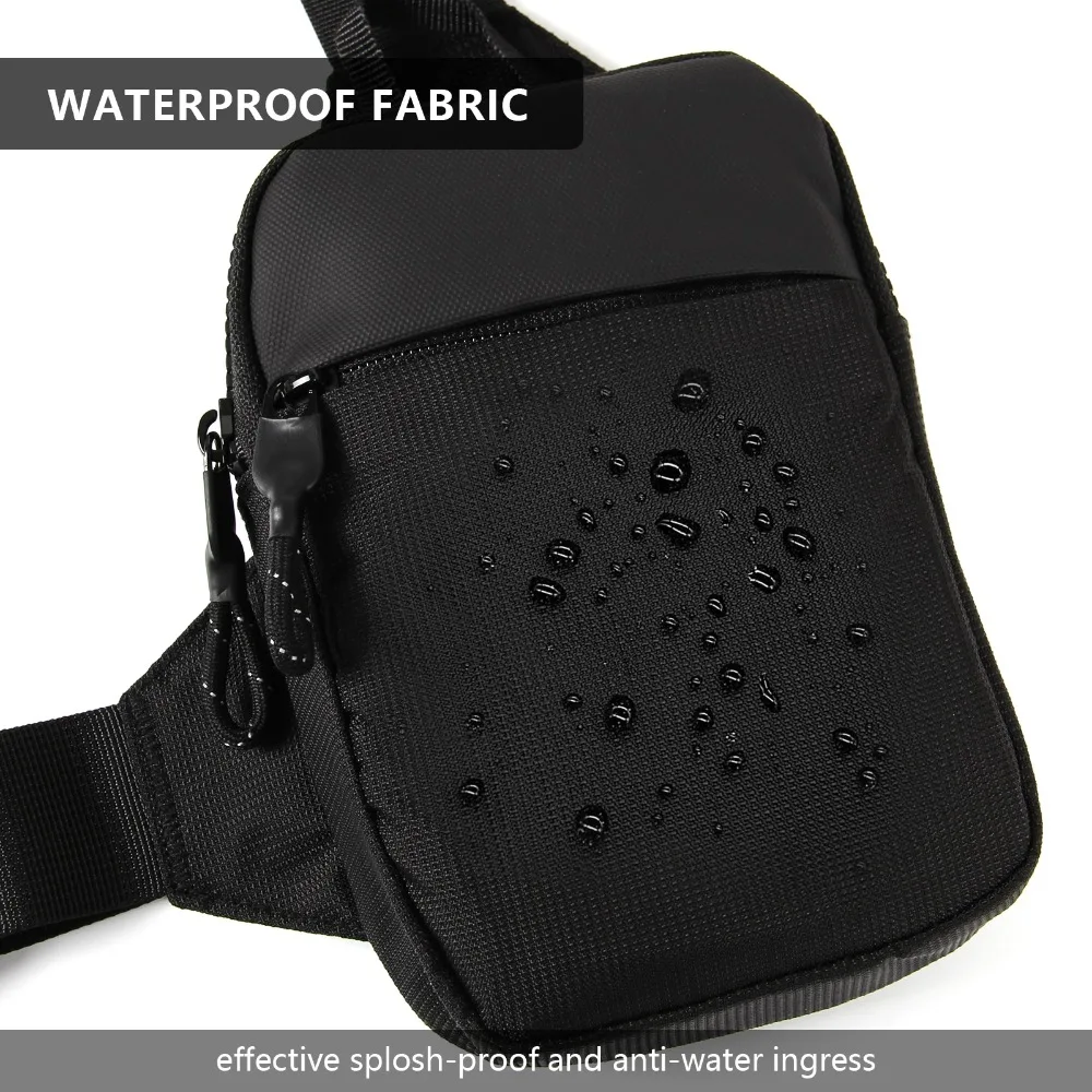 Men's Ultra-small Chest Phone Messenger Bag - close-up view
