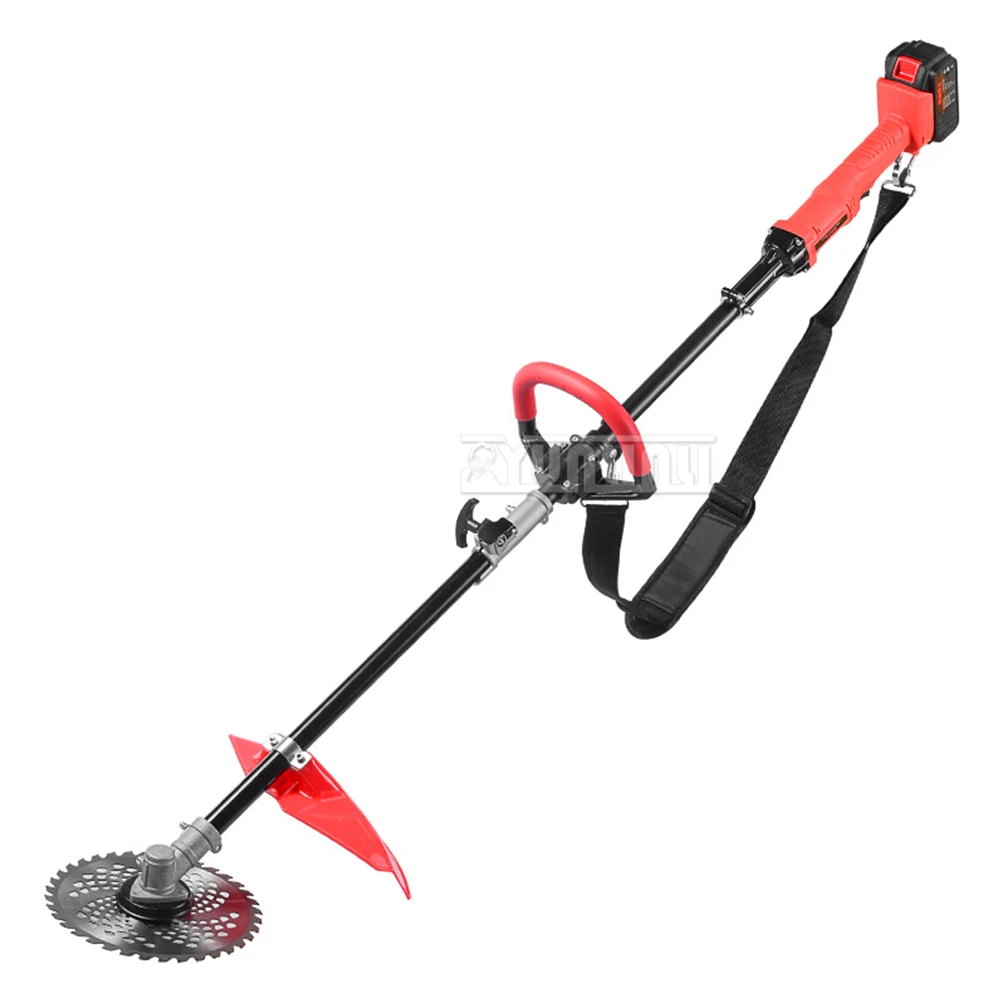 

23cm 2500RPM Electric Lawn Mower Cordless Grass Trimmer Length Adjustable Garden Tool 700w with 21V Battery