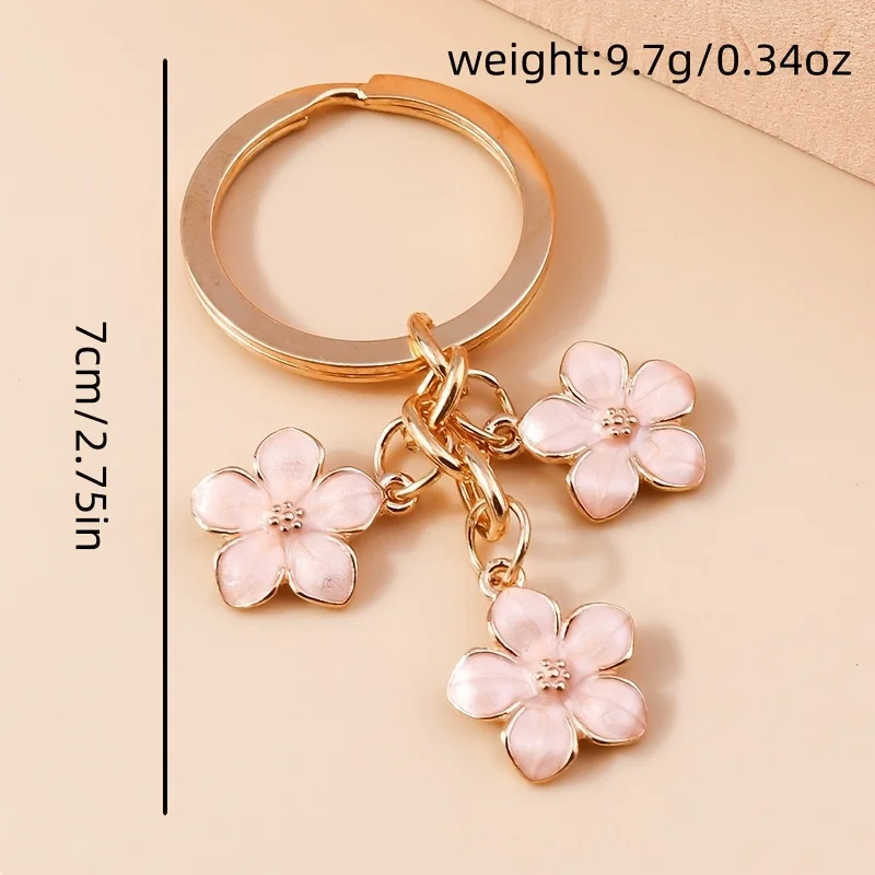 A Fashionable Floral Keychain A Cute Accessory for Women's Bags and A Fashionable Decorative Keychain - Detail 1