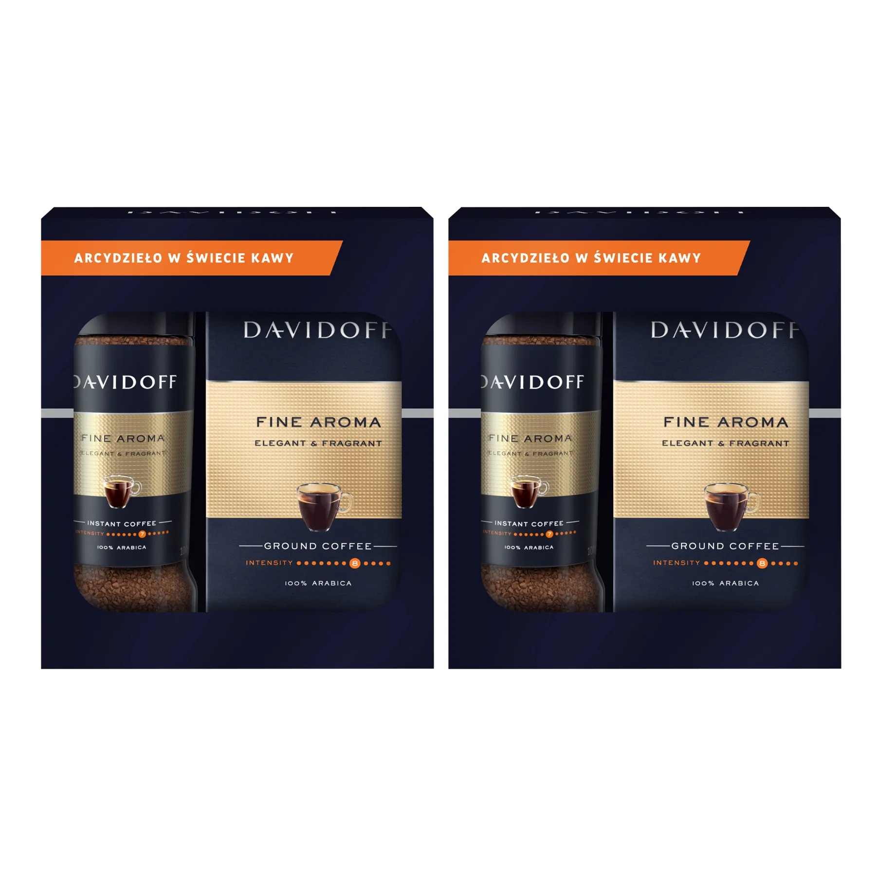 2x Set of coffee ground and instant coffee DAVIDOFF Fine Aroma 250g + 100g