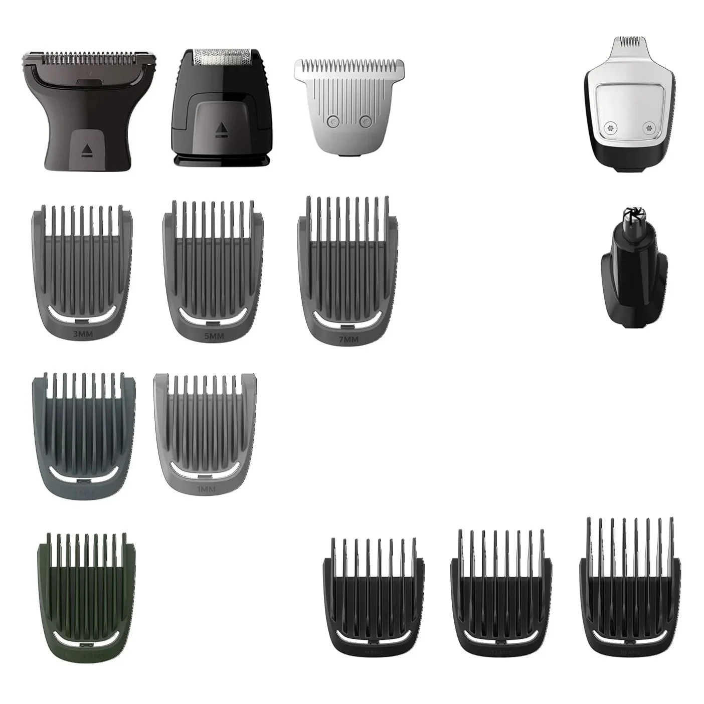 استبدال 1-3-5-7 مللي متر مشط دليل شعر اللحية مناسب لشركة فيليبس نوريلكو مولتيغروم MG3750 MG3760 MG5750 MG5750 MG7770 المتقلب