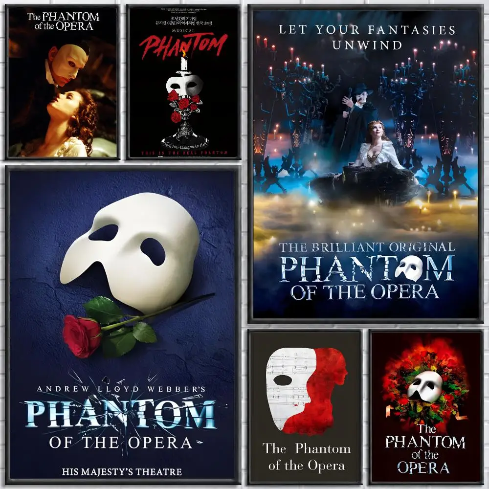 Musical The Phantom of the Opera   Print Wall Art Pictures Canvas Painting Living Room Bedroom Home Decor Poster