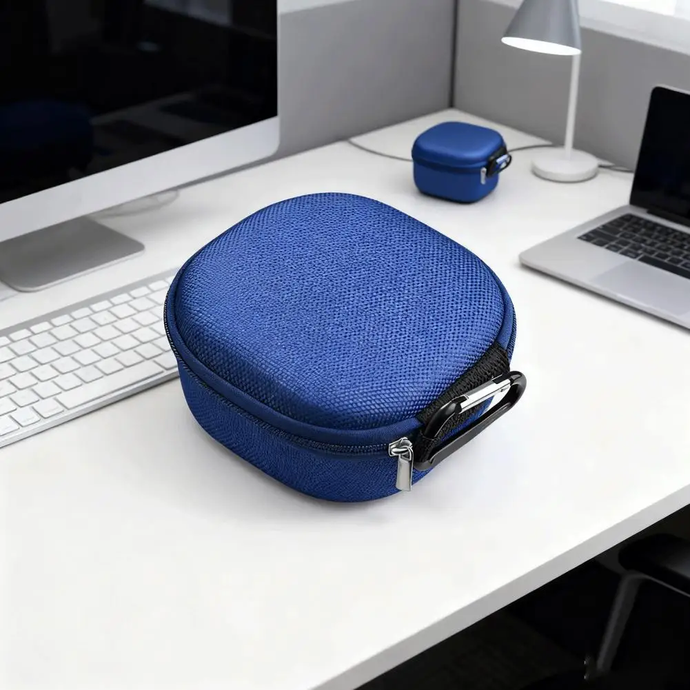 Wear-resistant Speaker Pouch Water-resistant Audio Storage Bag with Zipper Closure for Universal Speaker Protection